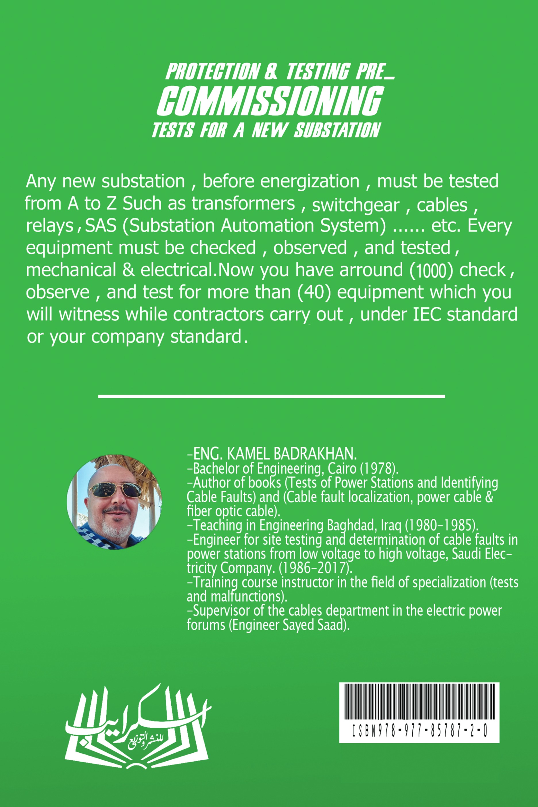 Protection & Testing pre_commissioning tests for a new substation